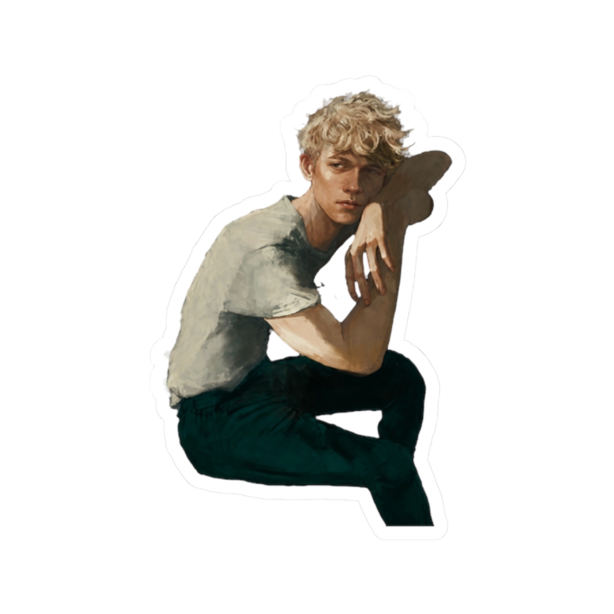 Gideon from the Atlas Six Sticker | Olivie Blake - alternate angle 3, merchandise
